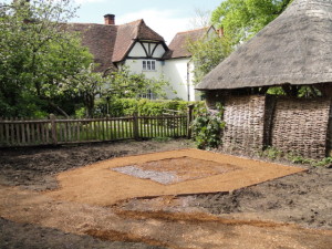 Base for Raised Pond at Manor Farm